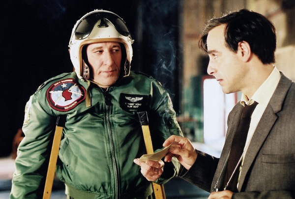 Geoffrey Rush and Stanley Tucci in The Life And Death Of Peter Sellers