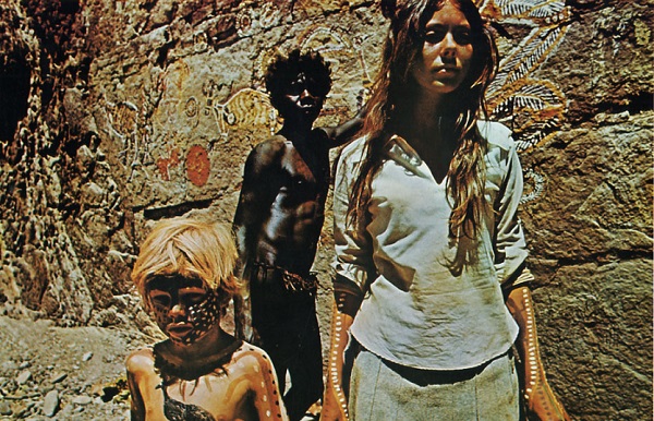 Luc Roeg, David Gulpilil and Jenny Agutter in Walkabout