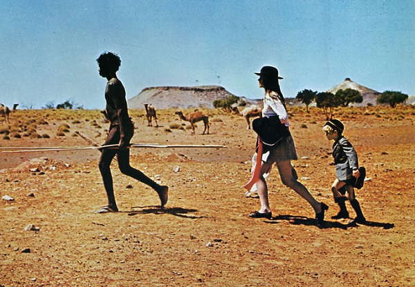 David Gulpilil, Jenny Agutter and Luc Roeg in Walkabout