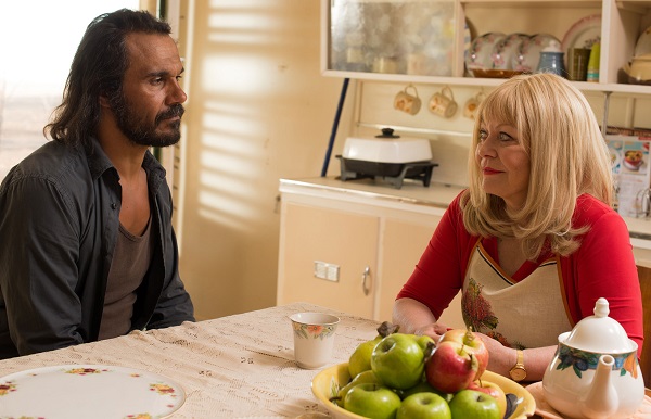 Aaron Pedersen and Jacki Weaver in Goldstone