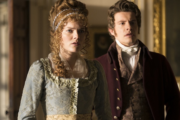 Emma Greenwell and Xavier Samuel in Love And Friendship