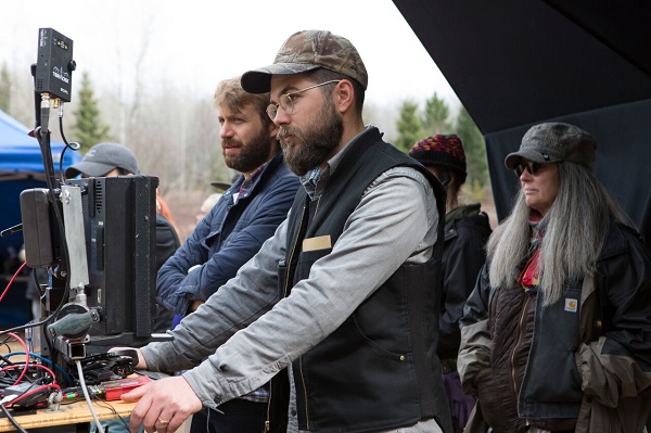Robert Eggers on the set of The Witch