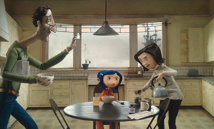 Coraline and her parents