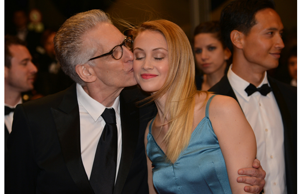 David Cronenberg and Sarah Gadon at The Cannes Film Festival