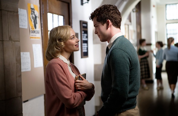 Sarah Gadon and Logan Lerman in Indignation
