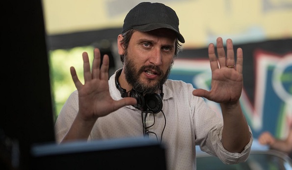 Fede Alvarez on the set of Don't Breathe