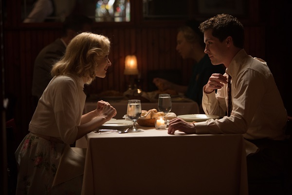 Sarah Gadon and Logan Lerman in Indignation
