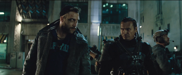 Jai Courtney and Adam Beach in Suicide Squad