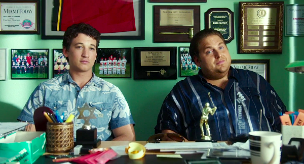 Miles Teller and Jonah Hill in War Dogs