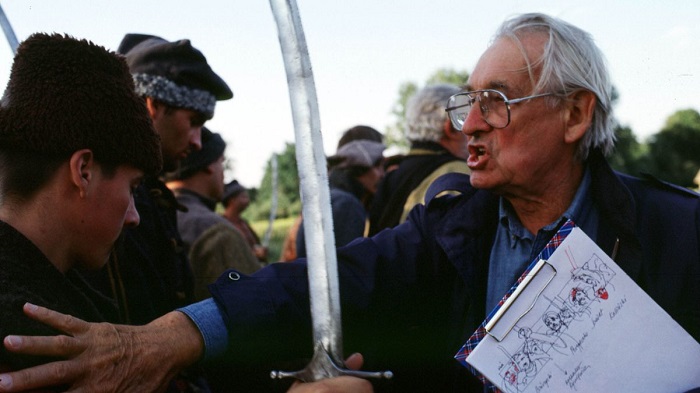 Andrzej Wajda on set
