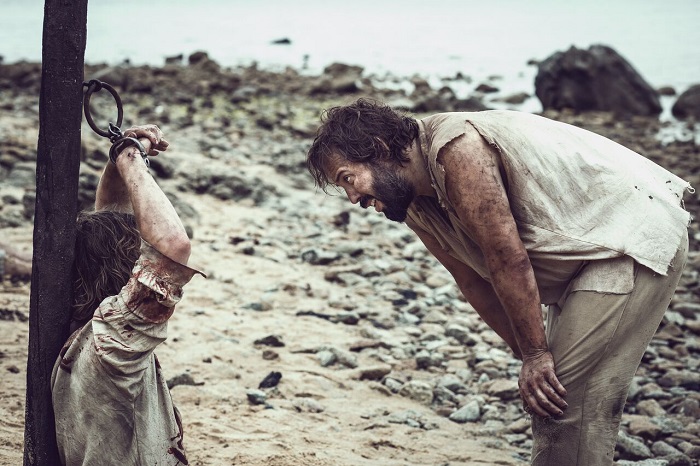 Richard Davies and Angus Sampson in Bruce