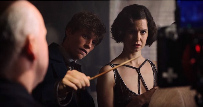Eddie Redmayne and Katherine Waterston in Fantastic Beasts And Where To Find Them
