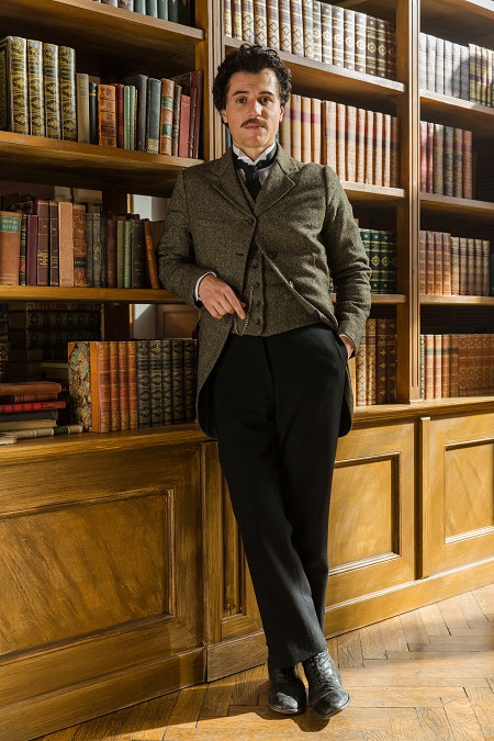 Johnny Flynn as a young Albert Einstein in National Geographic's 'Genius'.
(photo credit: National Geographic/Dusan Martincek)