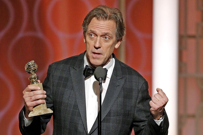 Hugh Laurie accepts his Best Supporting Actor Award