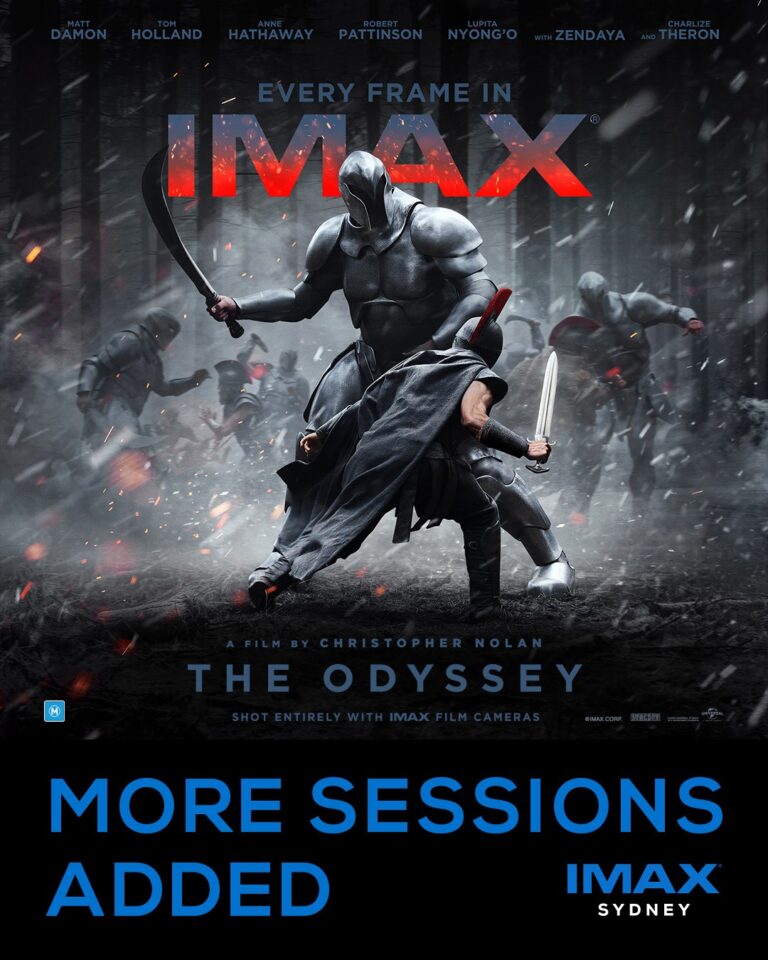 More sessions of The Odyssey go on sale at IMAX Sydney as demand soars