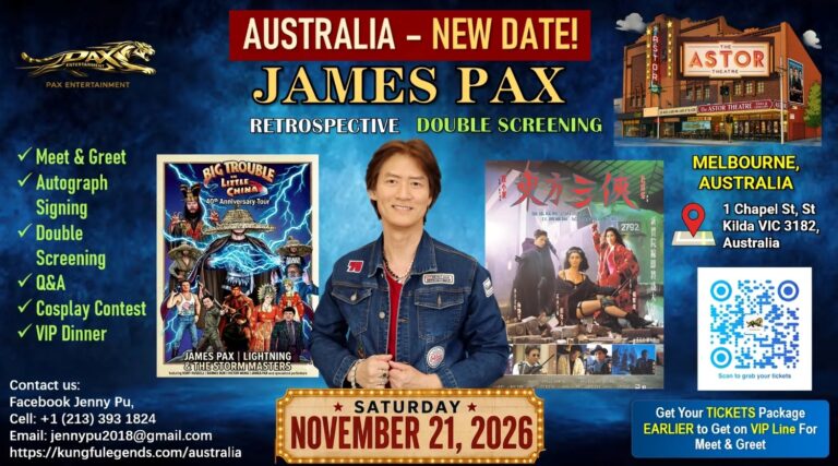 James Pax – Big Trouble in Little China 40th Anniversary Retrospective in Melbourne